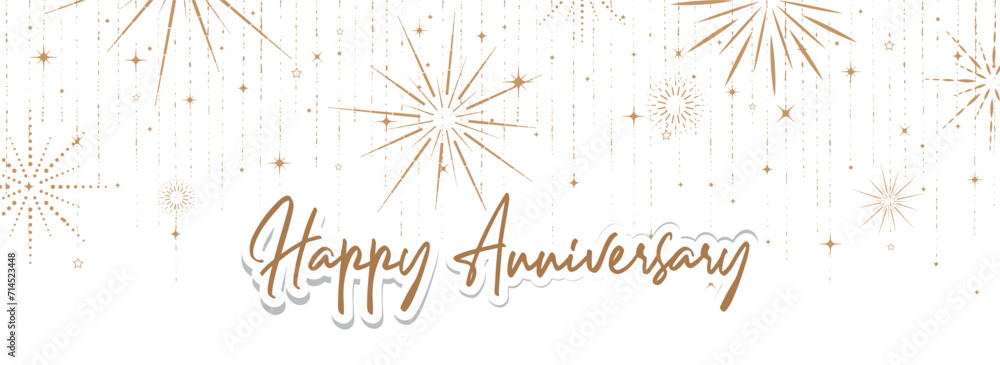 happy anniversary card Stock Vector | Adobe Stock