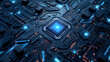Futuristic circuit board concept background. Abstract circuit cyberspace design.