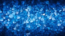 Blue-Toned Pebbles Stones Creating A Mesmerizing Background