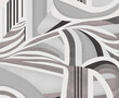 beautiful abstract asymmetric pattern in gray and light pink