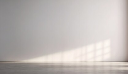 Wall Mural - shadows on a white blank wall