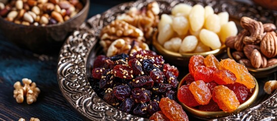 Wall Mural - Turkish dried fruit with sesame and walnut paste