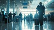 © MAY - Airport Security Check: Officers Conducting Thorough Inspections Under Bright Daylight