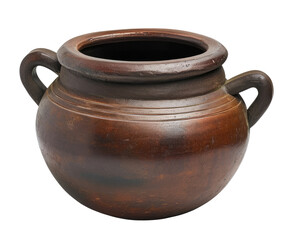 Wall Mural - Clay pot isolated on transparent background