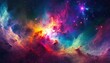 colorful space galaxy cloud nebula stary night cosmos universe science astronomy supernova background wallpaper 