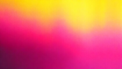 Canvas Print - fuchsia pink blurred yellow grainy gradient background vibrant backdrop banner poster wallpaper webs