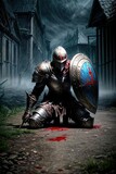 Fototapeta  - Fallen knight