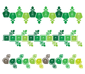 Wall Mural - Timeline or infographics with 12 parts. Agricultural production calendar. Sustainable Development of the nature and environmental. Eco Business concept with options, steps or processes. Gardener's cal