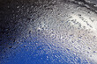 Morning dew or droplets on car bonnet texture background.