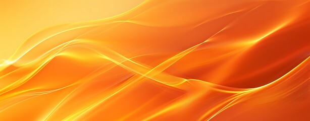  Orange Wavy Background