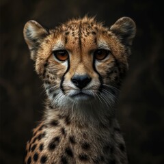 Wall Mural - portrait of a cheetah