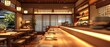 © Stella 16 - AI Generative. Japanese Korean asian minimal style bar cafe restaurant style. Luxury relaxing style.
