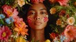 Filipina Model Surrounded by Traditional Filipino Flowers