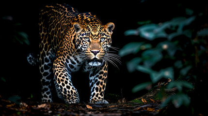 Wall Mural - portrait of a leopard