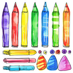 Leinwandbilder - vector marker elements