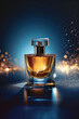 © grey - Isolated elegant perfume product with soft gliterring