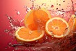 © Murda - A grapefruit captured in a dynamic splash of water, creating a refreshing and vibrant image.