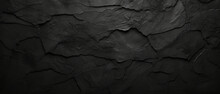 Textured Black Slate Background With Natural Patterns. Dark, Moody Tones, Grunge Style