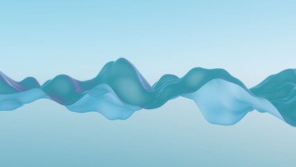 Fototapete - Vibrational waves of abstract forms representing the resonance achieved when aligning personal values and goals...