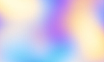 Aufkleber - Glittering gradient background with hologram effect and magic lights. Holographic abstract fantasy backdrop with fairy sparkles, gold stars and festive