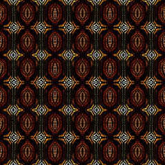 Fototapete - Vector ethnic tribal pattern. Abstract seamless pattern.