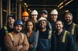 © Baba Images - Group portrait of construction workers