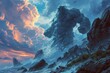 Majestic storm giants, wielding thunderbolts and commanding the forces of nature - Generative AI