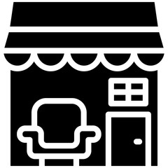 Sticker - Furniture Store vector icon illustration of Shops and Stores iconset.