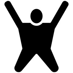 Poster - Extended Pose vector icon illustration of Physical Fitness iconset.