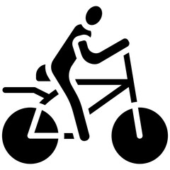 Wall Mural - Cycling vector icon illustration of Housekeeping iconset.