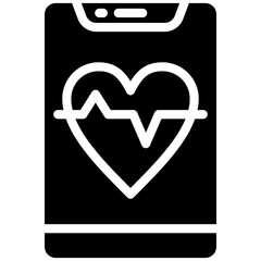 Poster - Heart Rate vector icon illustration of Workout App iconset.