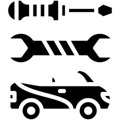 Wall Mural - Maintenance vector icon illustration of Auto Racing iconset.