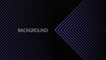 Black Abstract Background With Purple Triangular Pattern, Modern Geometric Texture, Diagonal Rays	And Angles