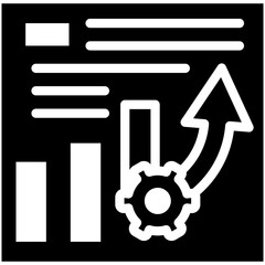 Sticker - Project Progress vector icon illustration of Project Management iconset.