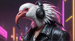Ibis Synthwave Serenity Down Under by Alex Petruk AI GENERATED