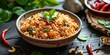 Authentic Thai southern dish of spicy rice, with a top-notch picture.