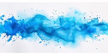 A Blue Water Splash Painting With A Blue Ocean Background Generative AI