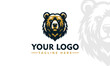 Simple Bear vector logo design Vintage Bears logo vector for Bear Lover