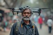 © create - Indian conservation drone operator monitoring