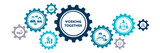 Fototapeta  - Concept teamwork, staff, partnership - vector for stock