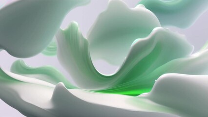 Wall Mural - green fluids, abstract background 