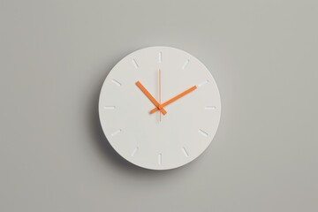 Wall Mural - Minimalistic Wall Clock Displaying Ten Past Ten