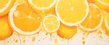 An Energetic Blend Of Lemon And Orange Hues Forms A Bright And Abstract Background, Ideal For A Sales Extravaganza Or Lively Party.