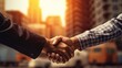 © Ilmi - Architect and engineer construction workers shaking hands working for teamwork