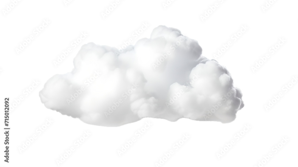 png of white soft fluffy cloud on neat transparent background Stock ...