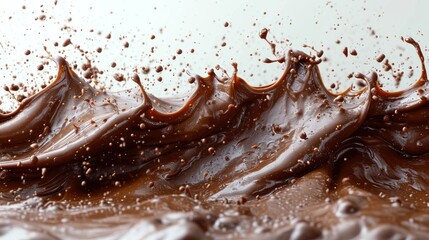 Canvas Print -  a close up of a chocolate cake with a lot of chocolate on top of it and sprinkles on the top of the chocolate and bottom of the cake.