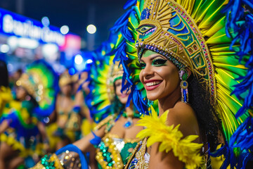 People celebrate brazilian carnival generative ai