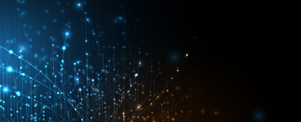 Abstract data background. Futuristic technology style. Elegant digital  background for business cyber presentations.