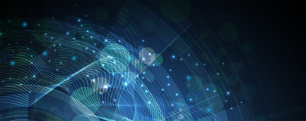 Abstract data background. Futuristic technology style. Elegant digital  background for business cyber presentations.