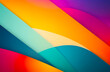 © chudovert - Retro groovy background. Abstract colourful and textured wavy shapes design.